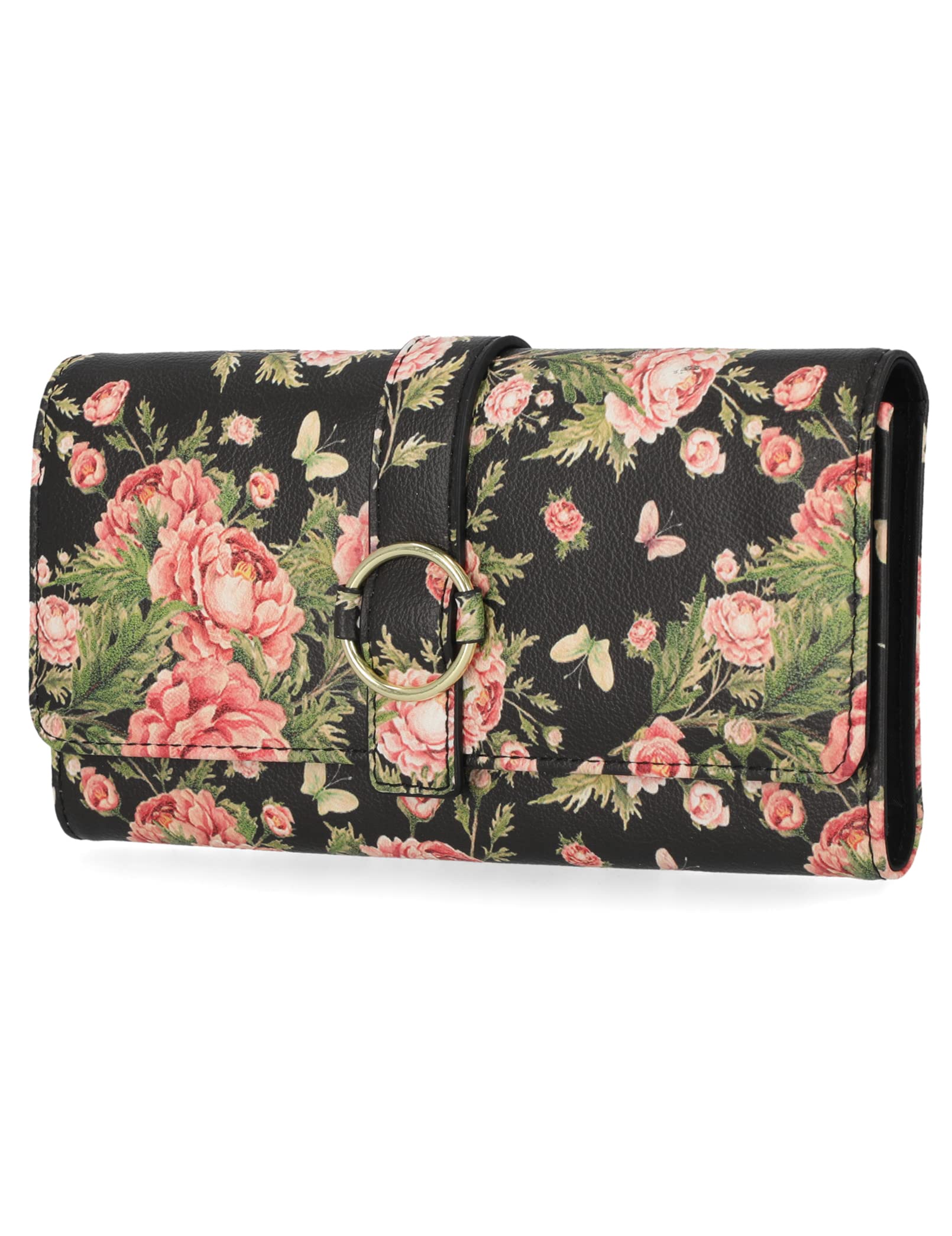 Mundi File Master Women's RFID Blocking Wallet Clutch Organizer with Change Pocket - Slim Travel Wallet for Credit Cards, Cash & Coins - Perfect for Work, Travel & Everyday Use
