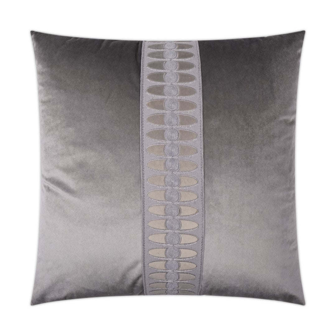 Luxury Mati Velvet Pillow - Soft Smoke Gray Decorative Throw Pillow for Sofa, Bed & Home Decor - Perfect for Living Room, Bedroom and Cozy Spaces
