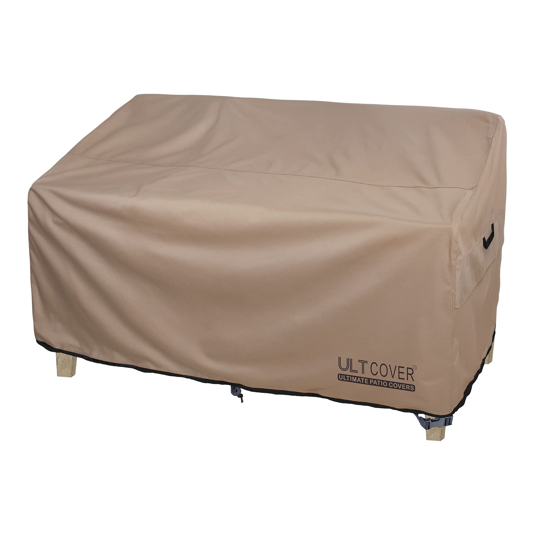 ULTCOVER Waterproof Outdoor Deep Seat Sofa Bench Cover 76W x 40D x 35H Inch - Heavy Duty Patio Furniture Protection for Rain, Snow & UV Rays - Perfect for Garden, Deck, Backyard & Poolside Use