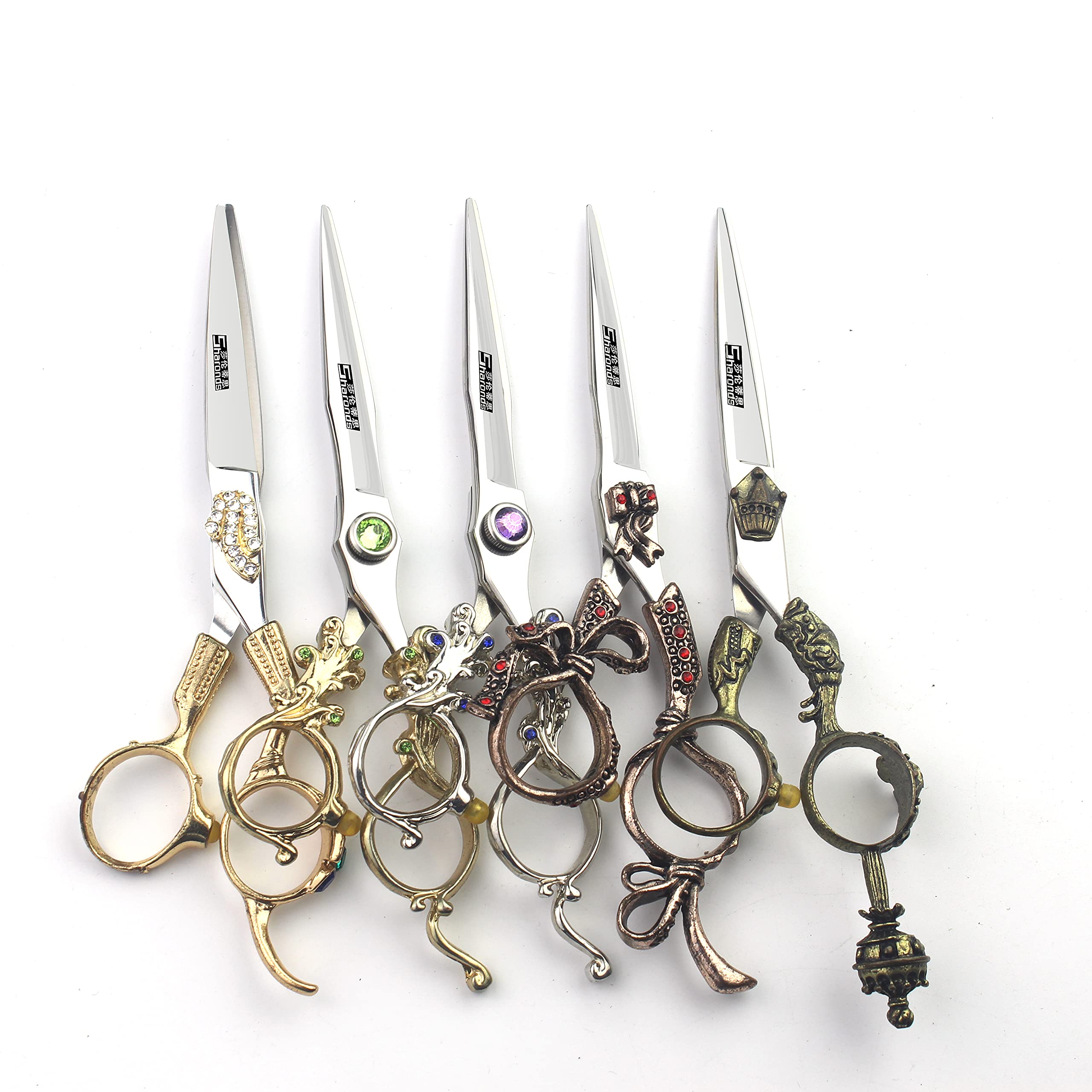 6 Inch Professional Hairdressing Scissors Set - Stainless Steel Sharp Hair Cutting Shears for Salon & Home Use - Perfect for Stylists, Barbers & DIY Haircuts