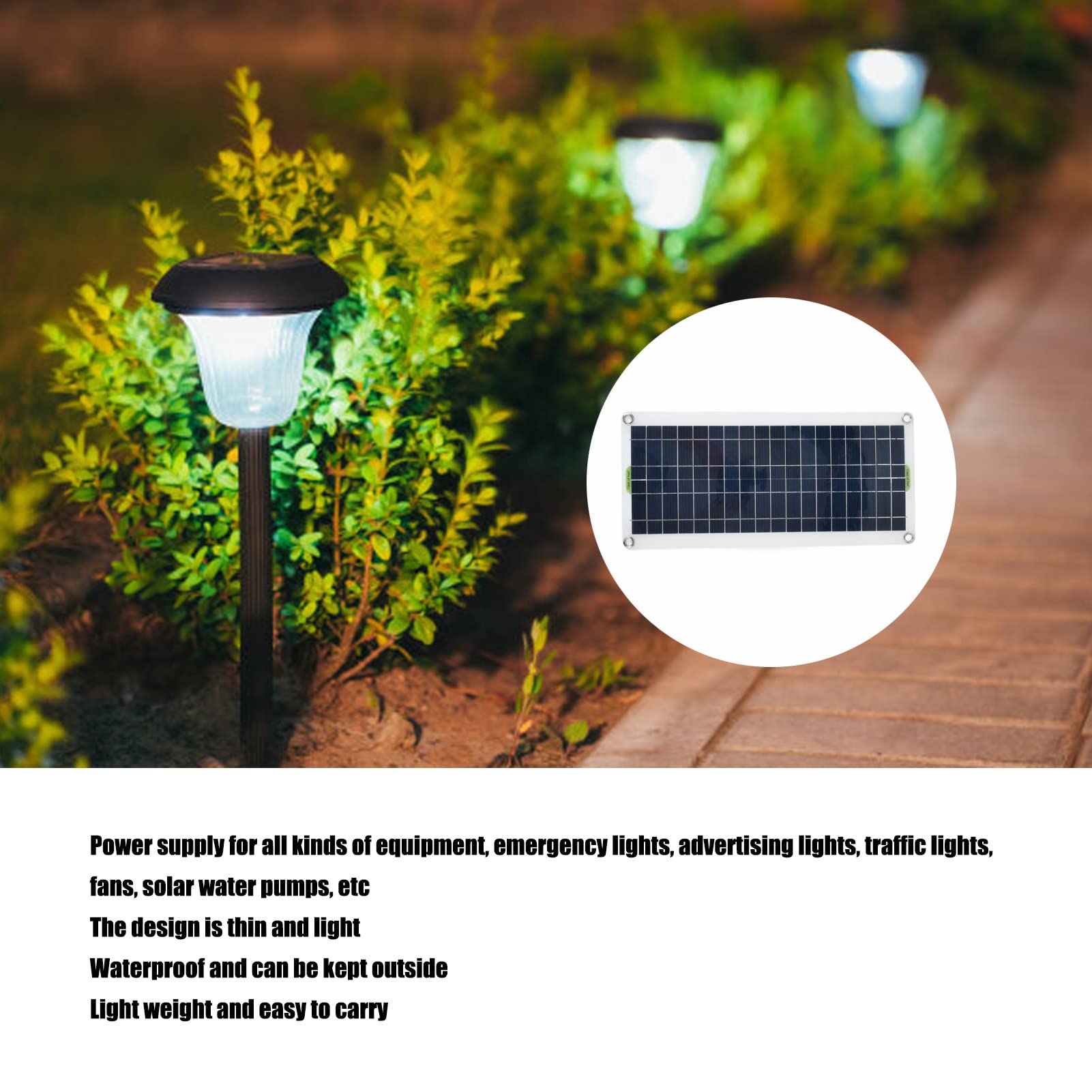 20W Solar Panel Kit with 21V Output - Portable Polysilicon Solar Charger for Car, Camping, Hiking - Power Your RV, Boat, Emergency & Outdoor Adventures