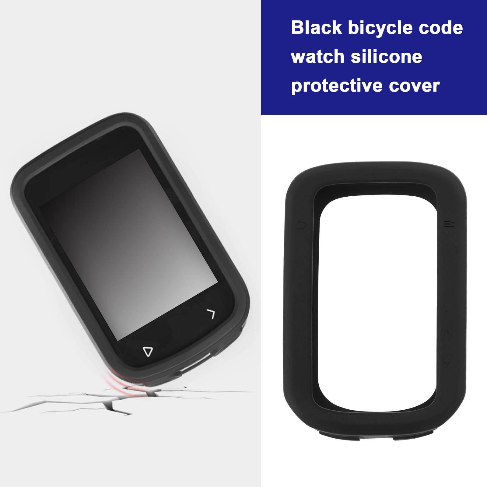 LT Easiyl Silicone Protective Cover for IGPSPORT BSC200/300 Bike Computer - Shockproof GPS Case with Lanyard (Black) - Perfect for Cycling, Mountain Biking & Outdoor Adventures