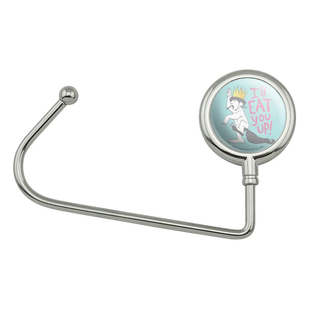Where The Wild Things Are Eat You Up Purse Hook - Cute Bag Hanger for Purses, Handbags & Totes - Perfect for Restaurants, Shopping & Travel Accessories