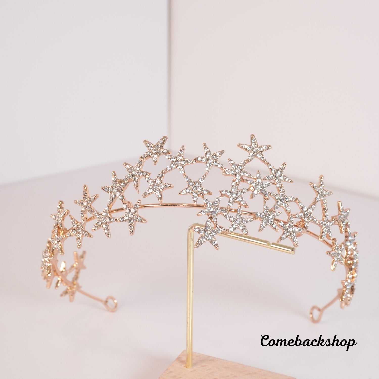 Elegant Gold Crown for Women | Baroque Queen Tiara & Crystal Headband | Princess Hair Accessories for Brides, Girls & Mermaids | Perfect for Weddings, Cosplay & Costume Parties
