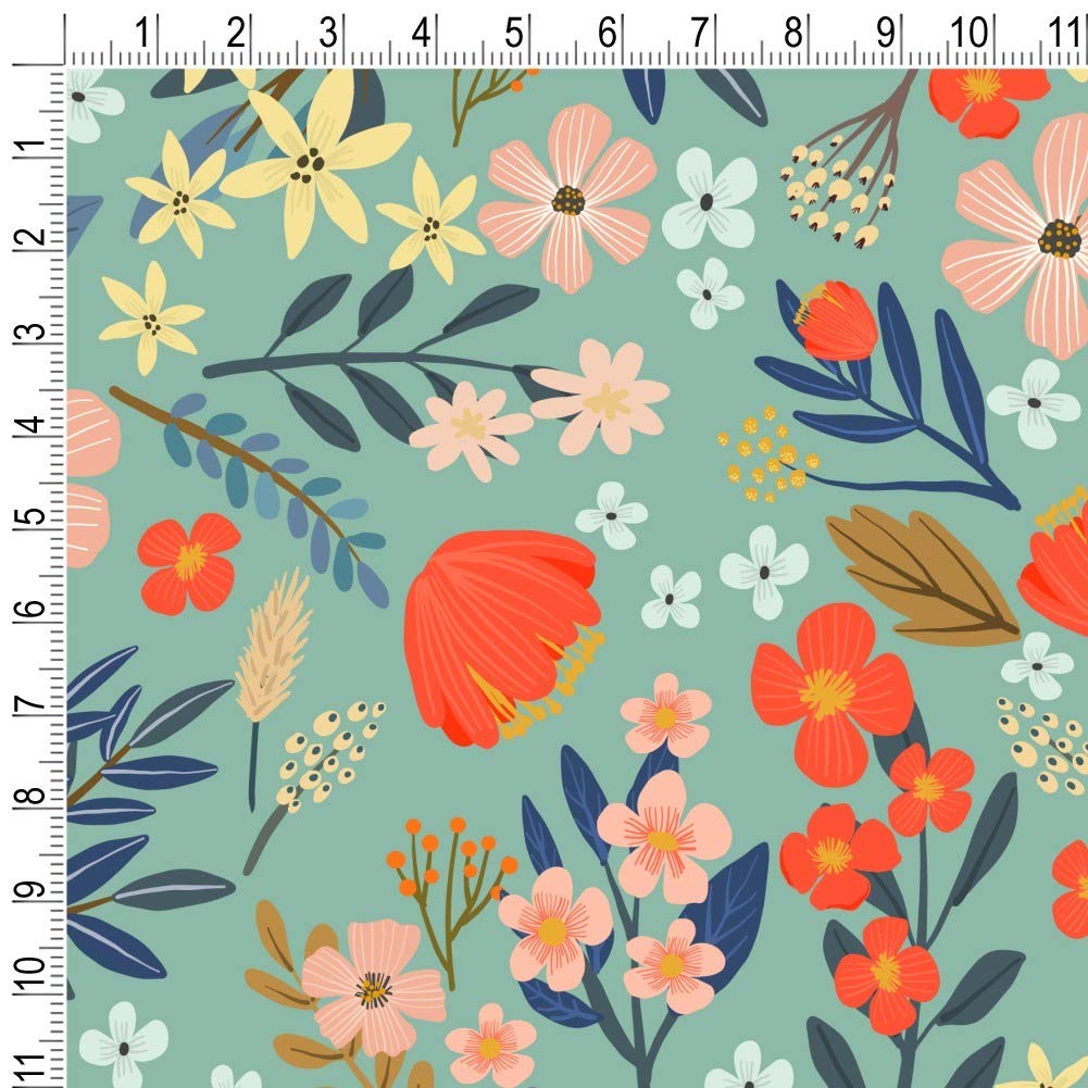GRAPHICS & MORE Margarida Flowers Gift Wrap Paper Rolls - Floral Pattern Wrapping Paper for Birthday, Wedding, Baby Shower & Holiday Presents