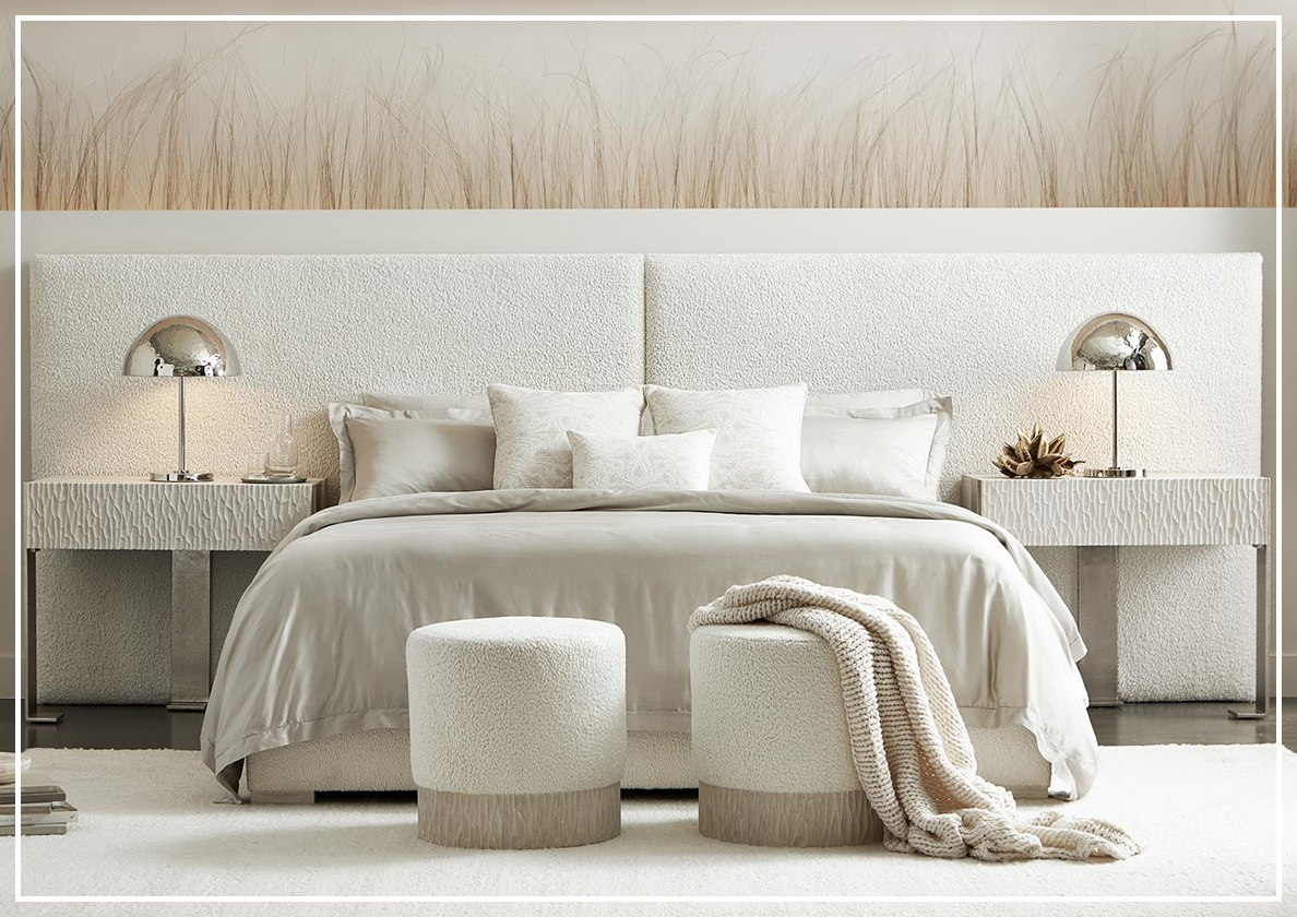 Bernhardt Solaria Luxe King Panel Bed - Modern Luxury Bedroom Furniture for Master Suites & Upscale Guest Rooms