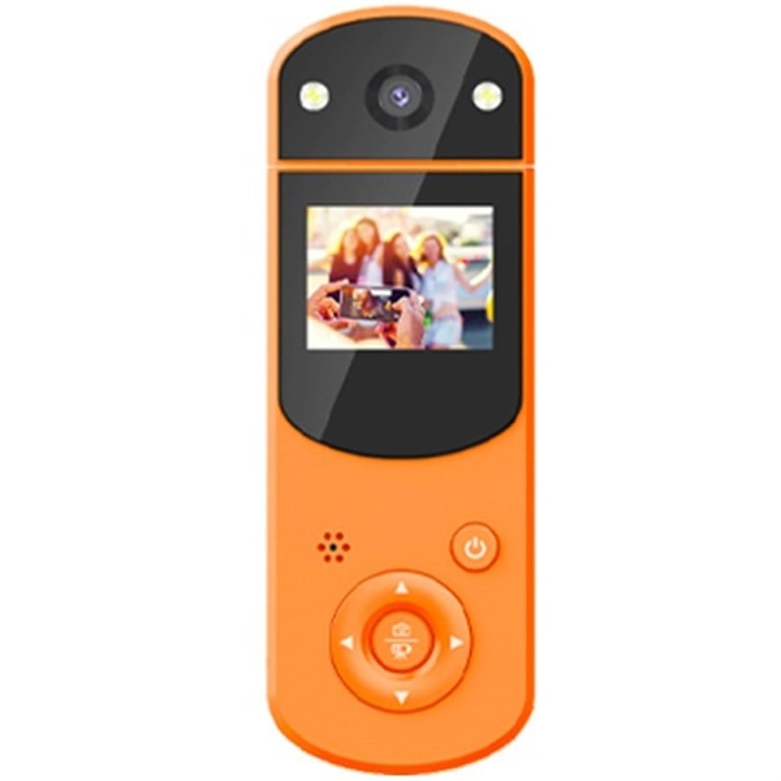 HD 1080P Video Camera - Multi-Function Digital Sports DV Camera with Live Streaming & Computer Recording | Perfect for Vlogging, YouTube Videos, Live Streaming & Outdoor Sports (Orange)
