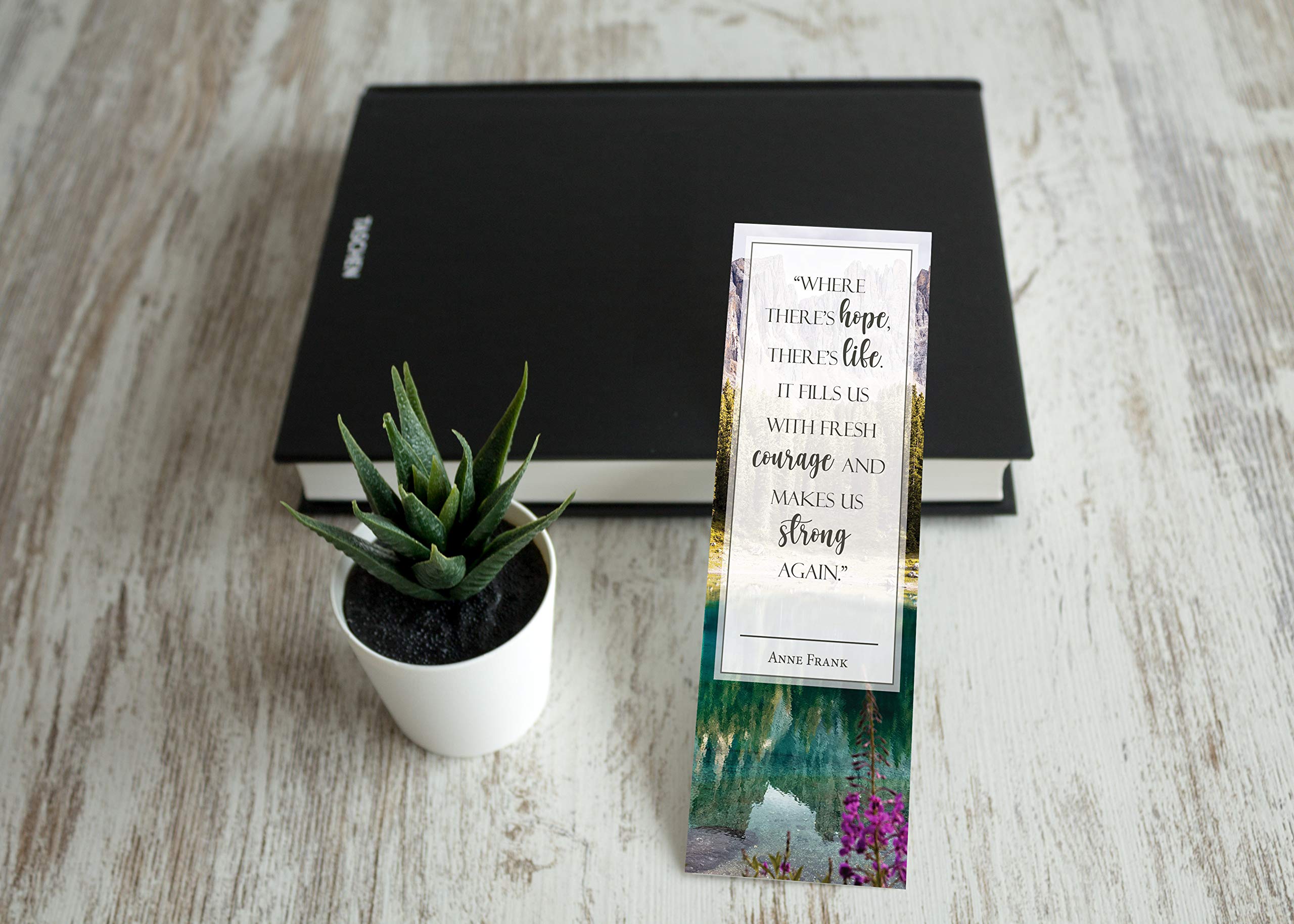 48 Pack Inspirational Nature Bookmarks with Motivational Quotes - Perfect for Book Lovers, Students & Teachers - Ideal for Reading, Gifts & Classroom Rewards