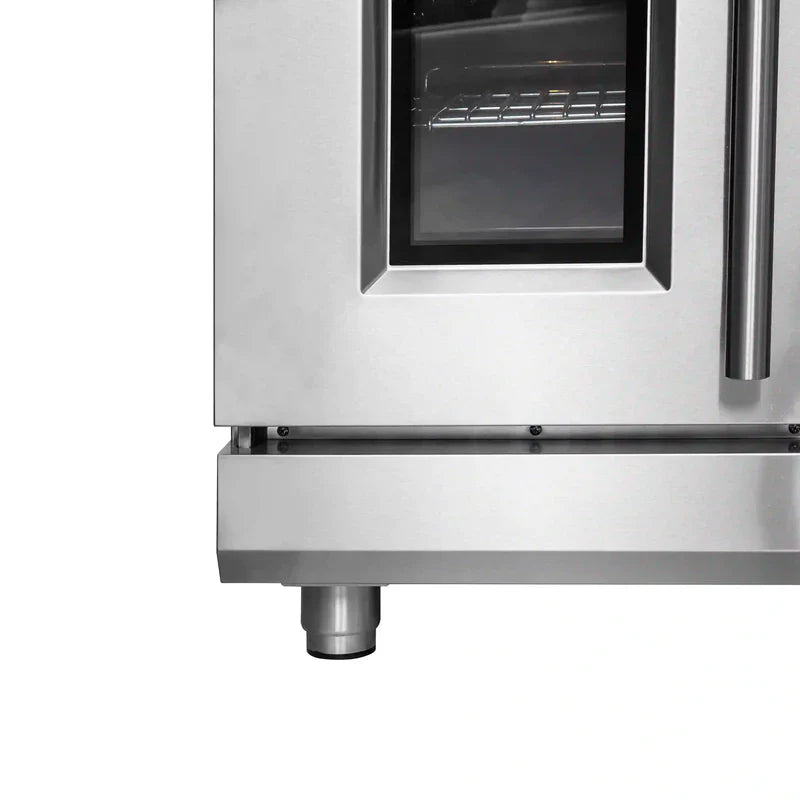 Forno Massimo 48-Inch Stainless Steel Freestanding Gas Range with French Doors - FFSGS6439 48 - Perfect for Modern Kitchens & Gourmet Cooking