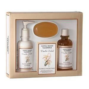CASWELL MASSEY Vanilla Orchid Luxury Gift Set - 3-Piece Scented Body Care Collection for Women, $39 | Perfect for Birthdays, Anniversaries & Spa Days