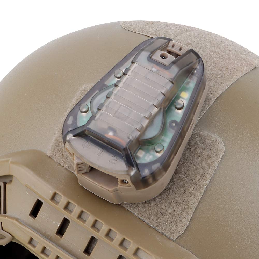 Tactical Flashlight with IR & Red Light - Military Survival Flashlight for Camping, Hiking, Emergency Rescue, and Outdoor Adventures - Durable Tan Base Tactical Light for Night Operations