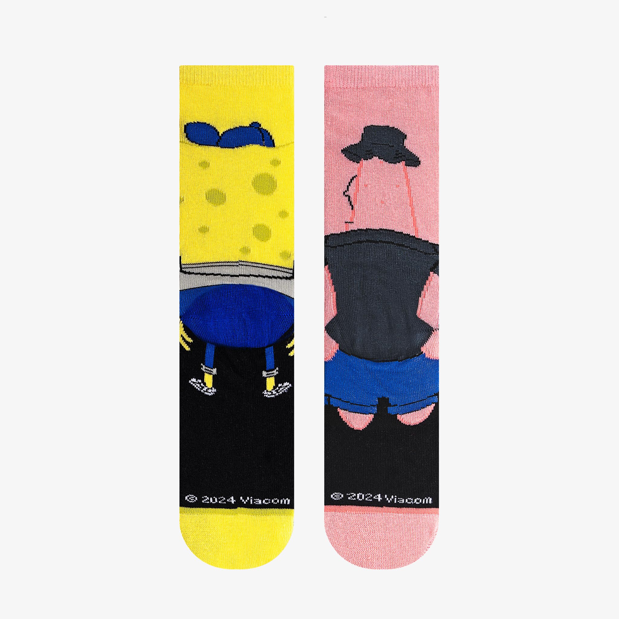 Odd Sox Nickelodeon Kids Socks - SpongeBob & TMNT Ninja Turtles Crew Socks (Size 7-10) - Fun Cartoon Character Socks for Boys & Girls - Perfect for School, Play & Costume Outfits