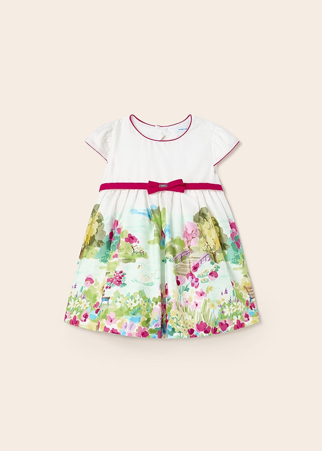 Mayoral Baby Girl Dress - White | Elegant & Comfortable Outfit for Special Occasions, Parties & Photos