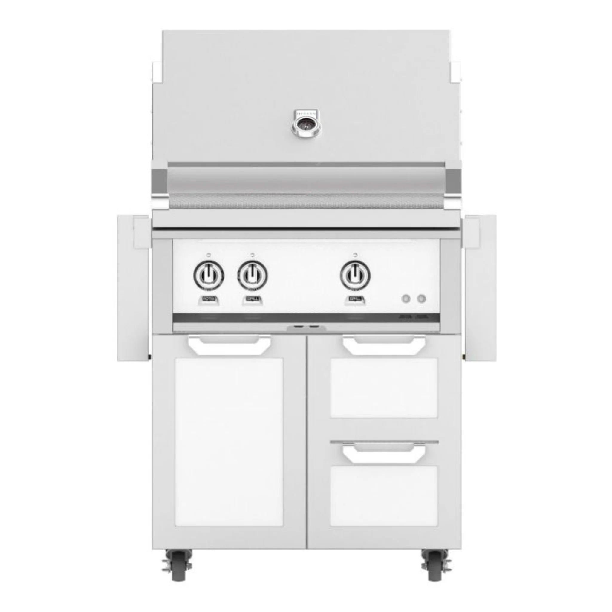 Hestan 30-Inch Freestanding Outdoor Grill with Door & Double Drawers - GBR30 GCR30 - Perfect for Backyard BBQs, Patio Cooking, and Outdoor Entertaining