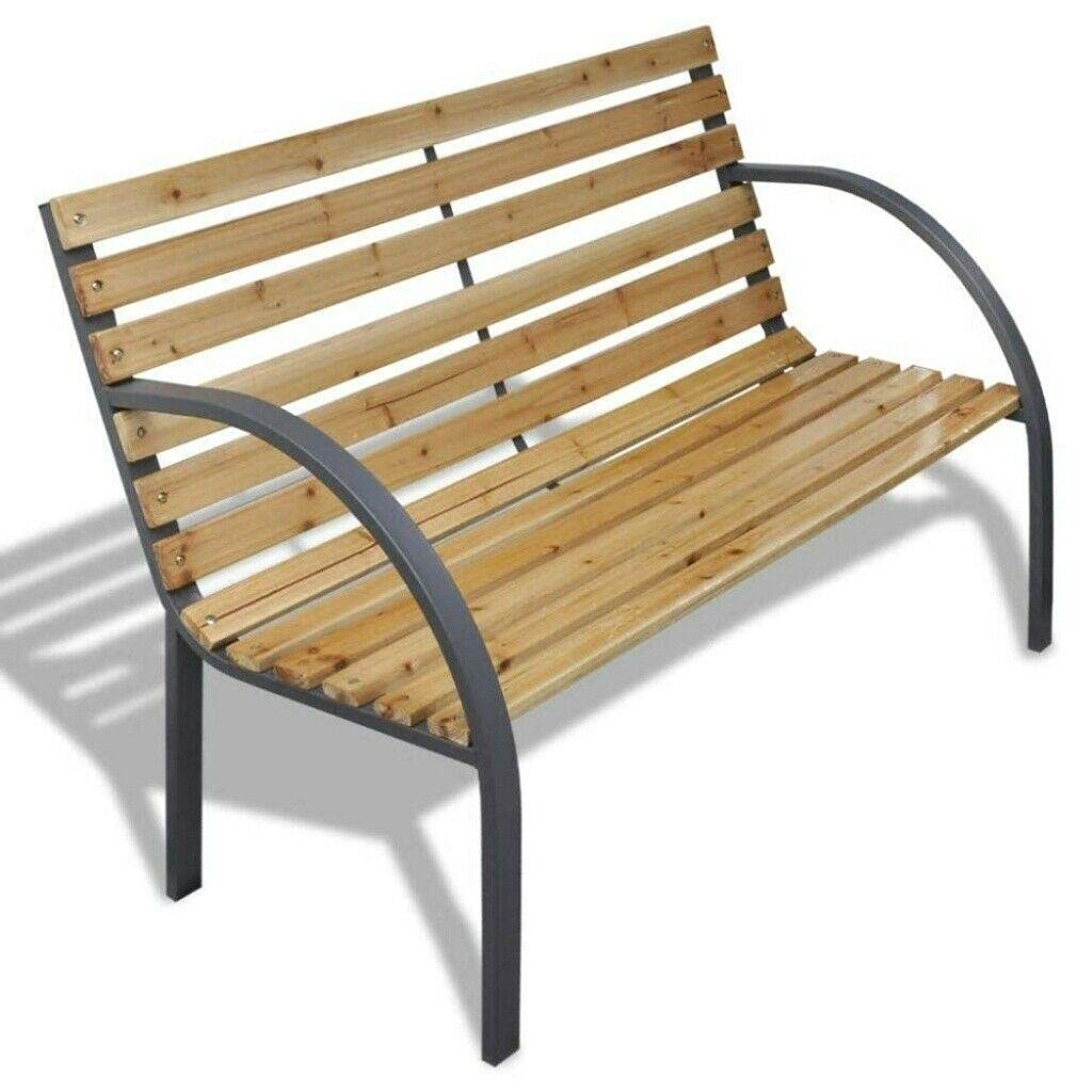 Premium Wood & Metal Patio Chair Set - Durable Garden Furniture for Deck, Backyard, Park & Porch - Outdoor Seating for Relaxation & Entertaining