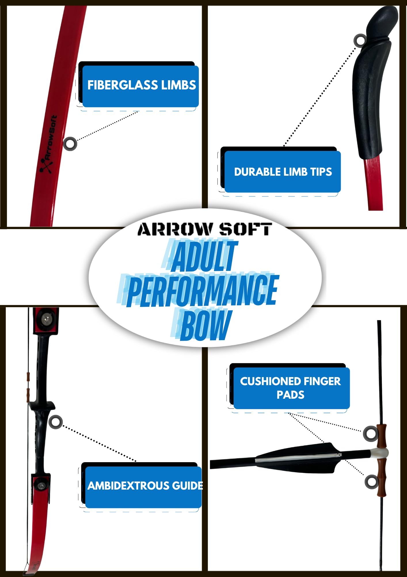 Ultimate Archery Game Set for Adults - Single Target Bow & Arrow Kit | Perfect for Outdoor Hunting Practice, Backyard Fun & Sports Training