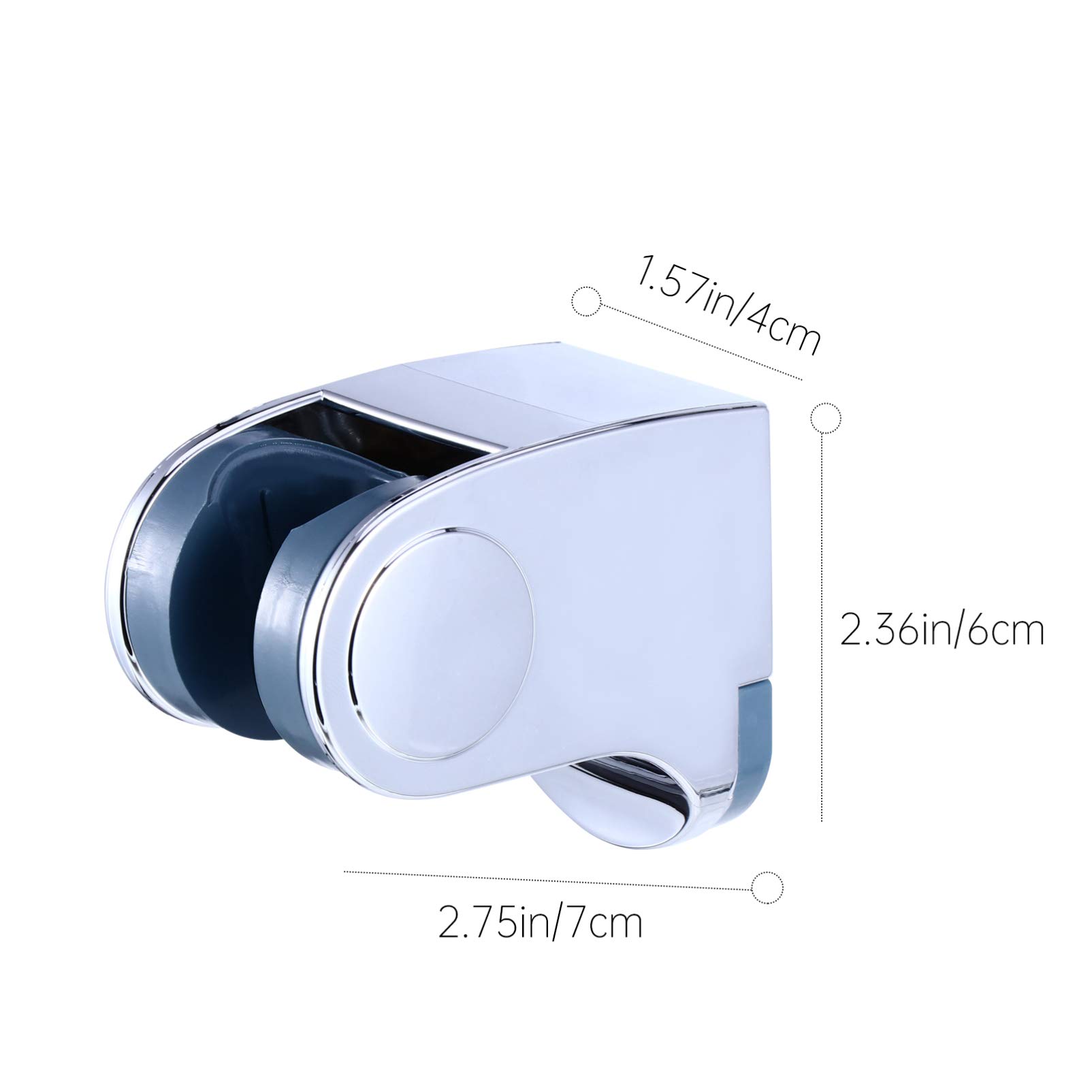 2-Pack Adjustable Shower Head Bracket - Heavy Duty Shower Head Holder Stand for Handheld Showerheads - Bathroom Accessories for Secure Showerhead Mounting (Ideal for Bath, Spa & Home Renovation)