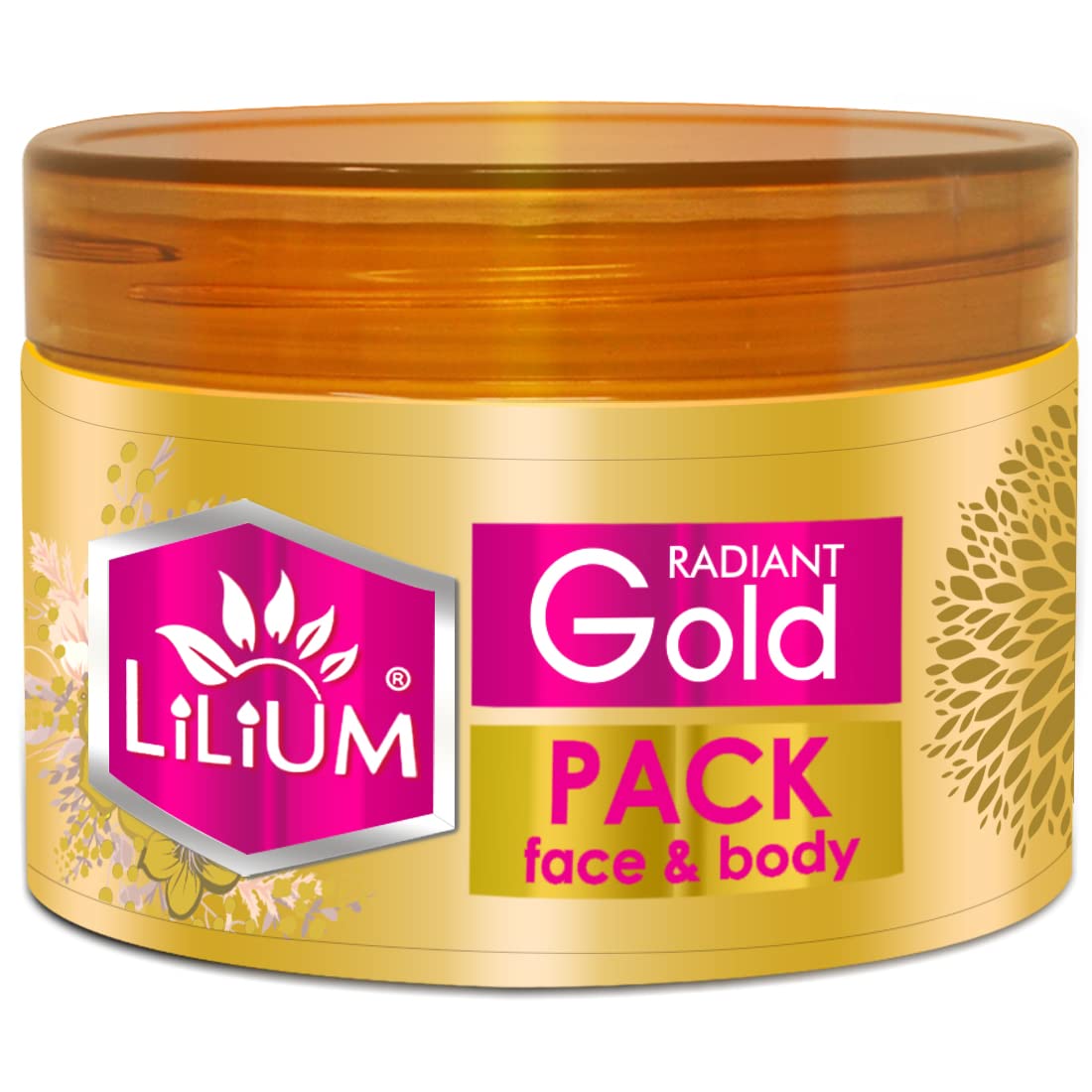 Lilium Gold Face Pack - 250gm Natural Skin Brightening & Glow Treatment for Radiant Complexion | Perfect for Daily Skincare & Spa Nights