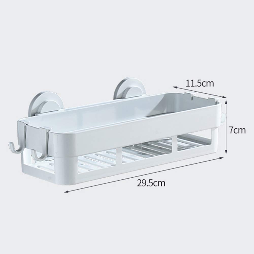 Multifunctional Shower Shelf - Wall Mounted Bathroom Storage Rack with No Drilling Required, Space Saving Rectangle Design for Shampoo, Soap & Towel Organization (Perfect for Small Bathrooms & Showers)