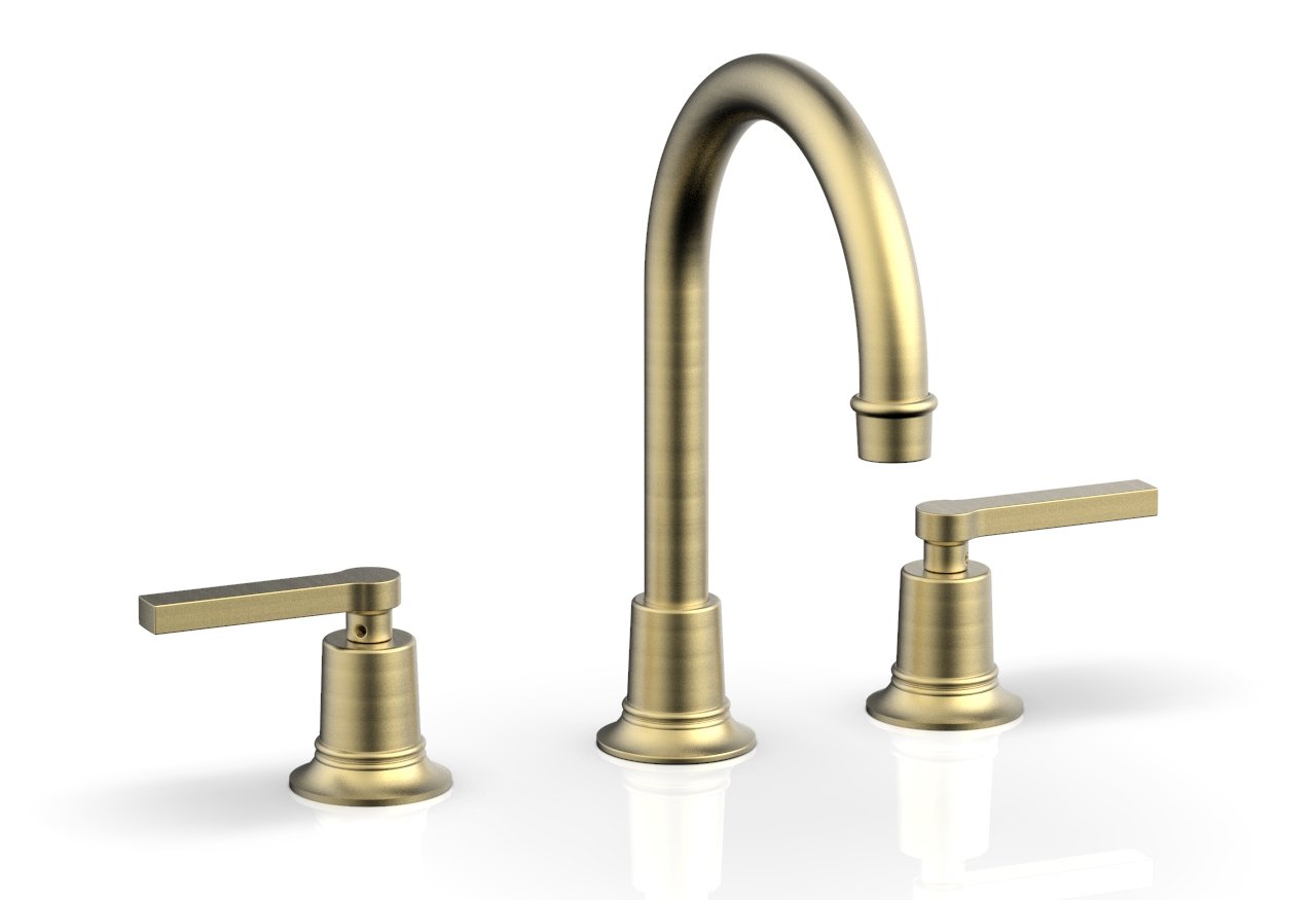 HEX MODERN Widespread Bathroom Faucet with Lever Handles - Model 501 04 - Perfect for Modern Bathroom Vanities and Powder Rooms