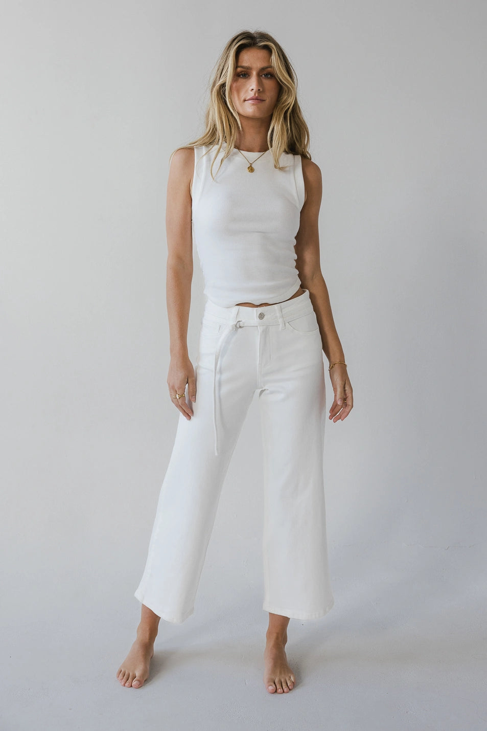 Julia High Waist Wide Leg Jeans for Women - Stretchy Comfort Denim Pants - Trendy Casual & Office Wear - Perfect for Everyday Outfits and Date Nights - FINAL SALE