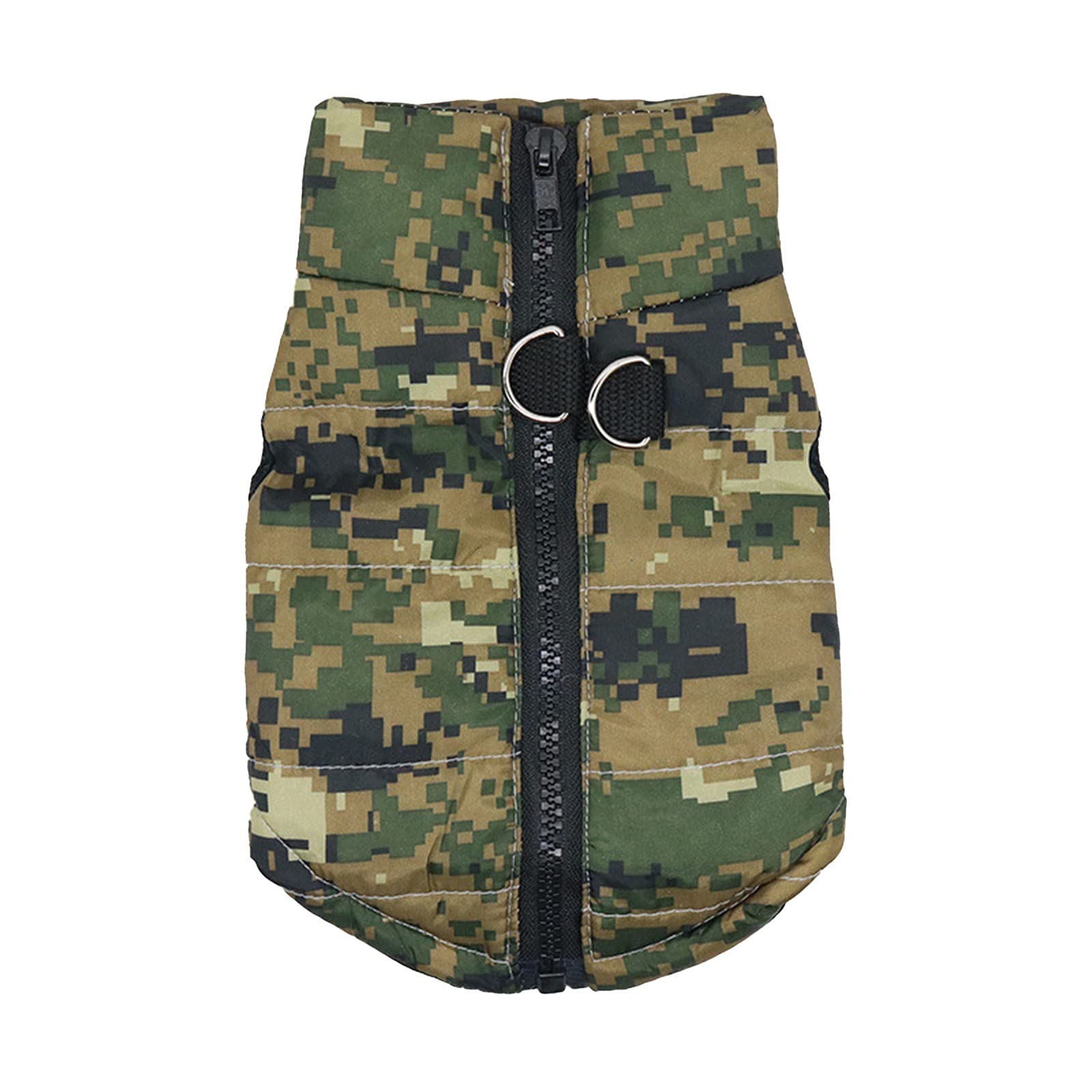 Stylish Camouflage Dog Vest - Winter Warm Pet Jacket for Small Dogs | Outdoor Adventures & Cold Weather Protection