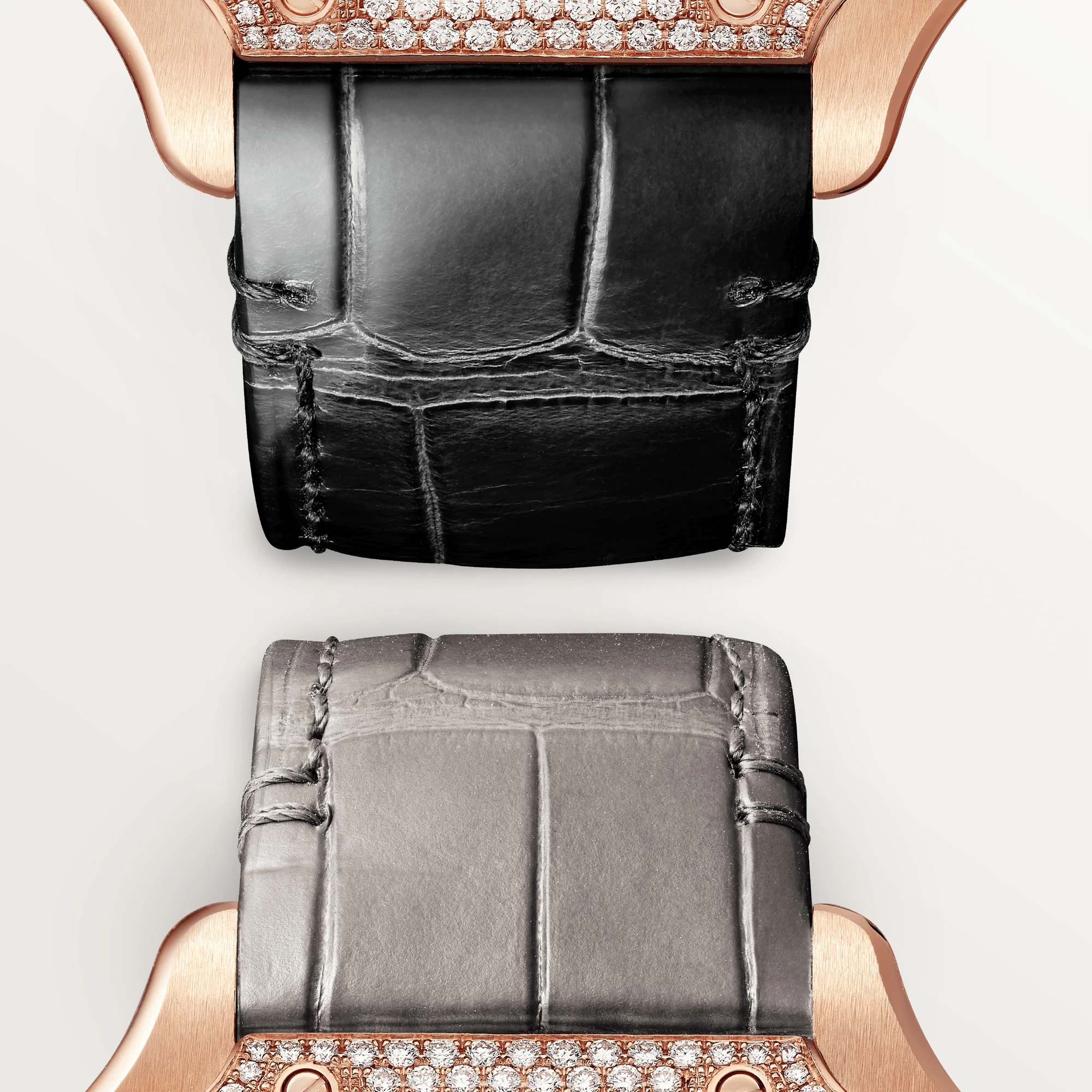 Cartier Santos Ladies Watch - 18K Rose Gold & Diamond Bezel - Luxury Women's Wristwatch for Gifts, Special Occasions & Everyday Elegance