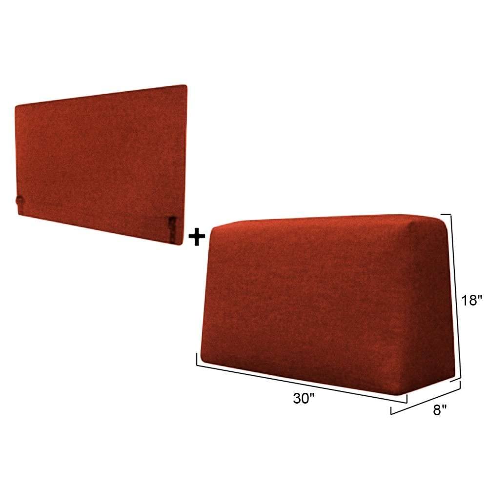 30 Inch Sofa Back Pillow & Lumbar Support Cushion Set - Deep Ocean Blue - Perfect for Living Room, Office Chair, and Car Seat Comfort