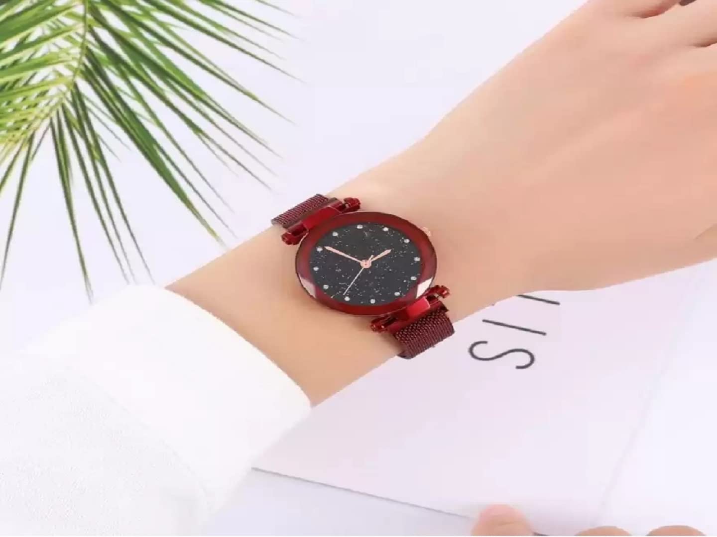 Trendy Magnetic Belt Watches for Women & Girls - Stylish SR-724 AT-7241 Watch - Perfect for Casual Wear, Office & Gift Giving (Pack of 1)