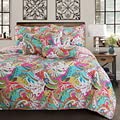 Vibrant 3-Piece 100% Cotton Quilt Bedding Set - Full/Queen Size for Cozy Bedroom Decor | Perfect for Guest Rooms, Dorms & Master Suites