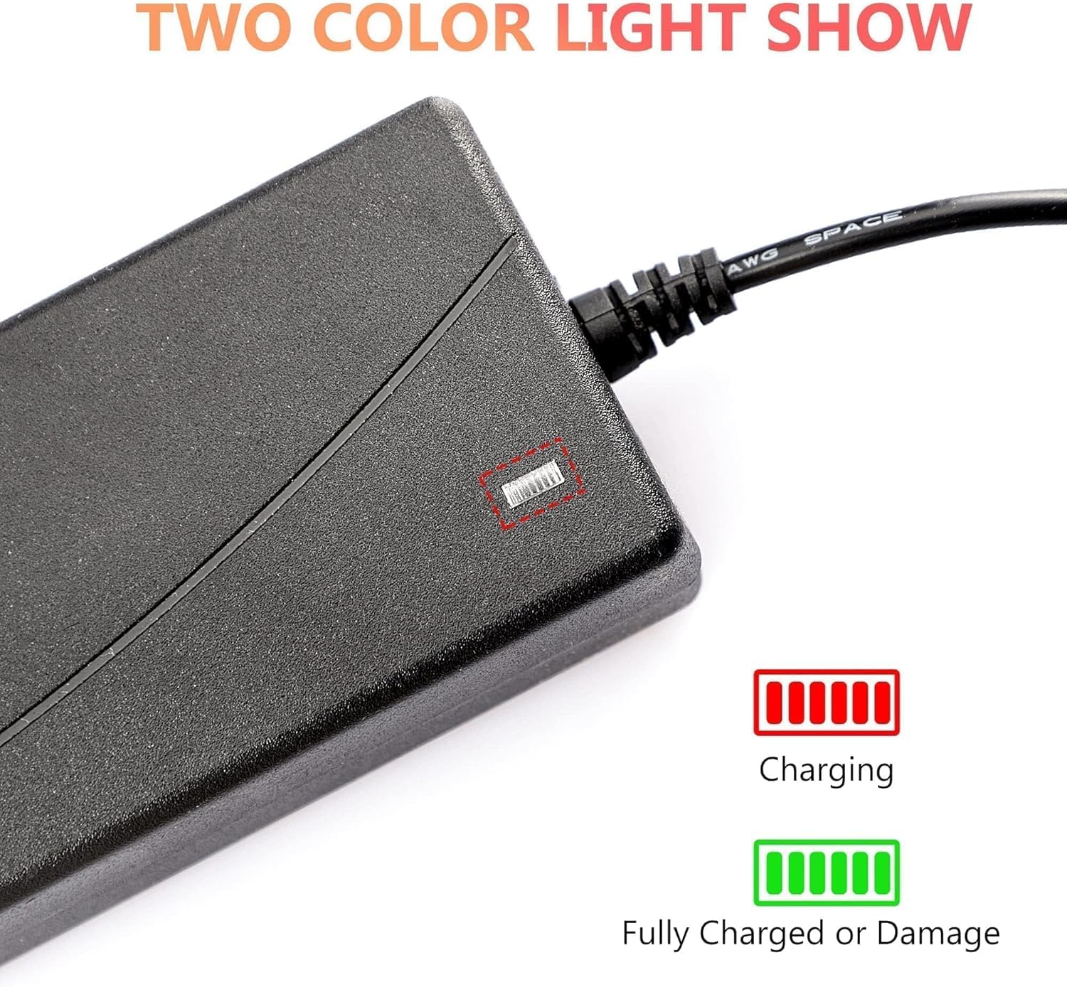 42V 3-Prong Lithium Battery Charger for 36V Electric Scooters - Compatible with Pocket Mod, Dirt Quad & Sports Mod - Fast Charging Power Supply for Kids & Adults - Perfect for Commuting, Off-Roading & Urban Transportation