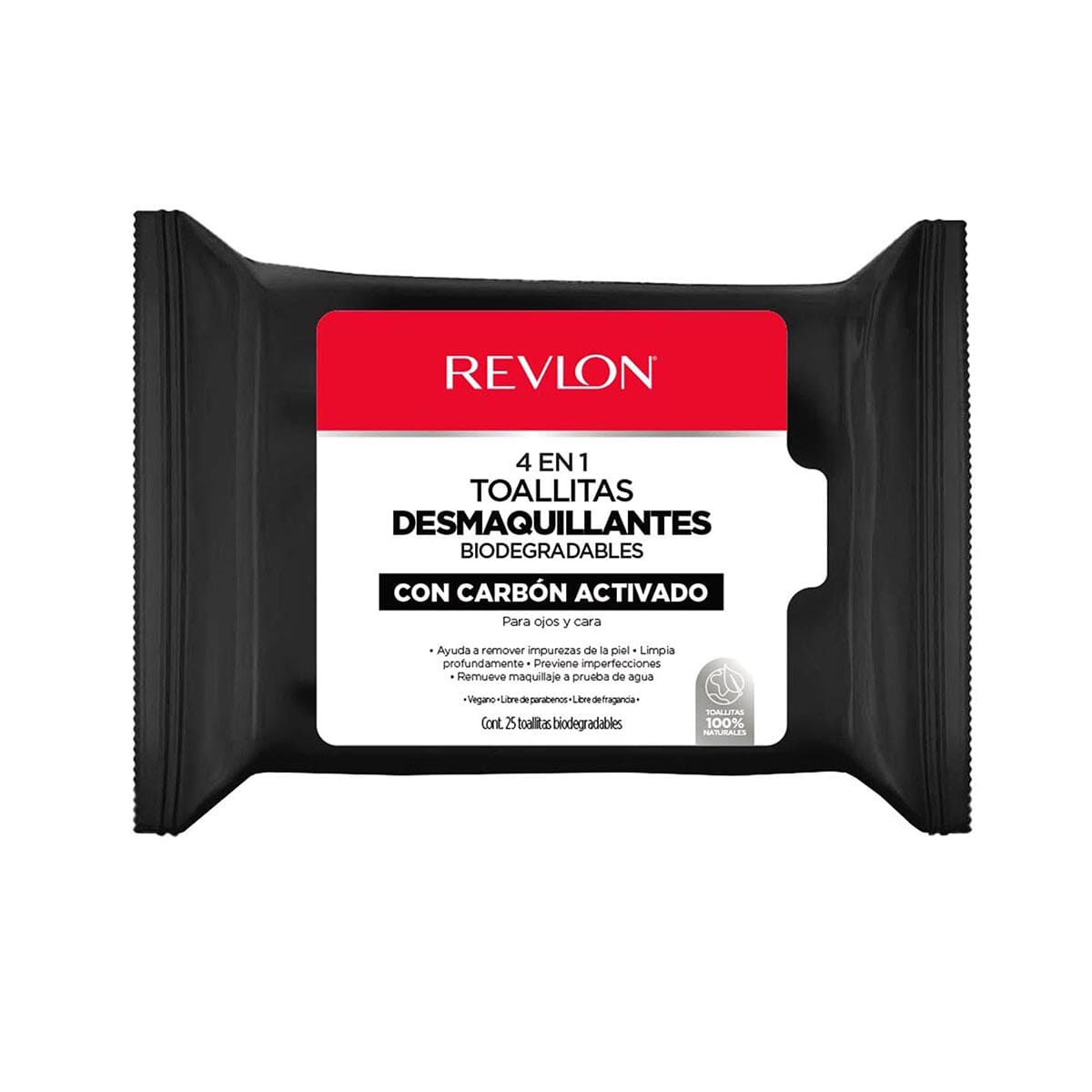 Revlon Activated Charcoal Makeup Remover Wipes - Deep Cleansing & Oil Control for All Skin Types - Perfect for Travel, Gym & Daily Skincare Routine