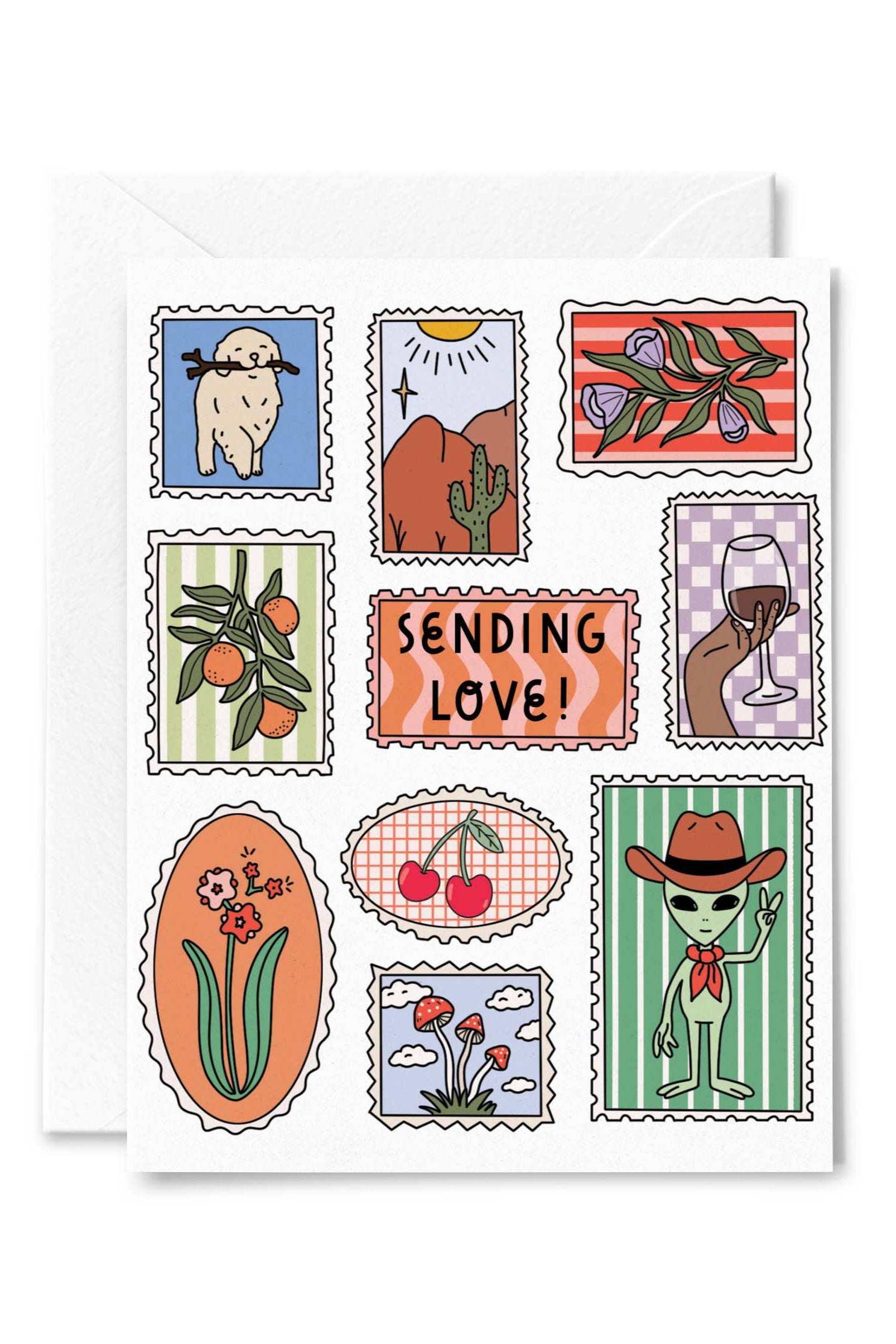 Beautiful Sending Love Greeting Card - Perfect for Valentine's Day, Anniversary & Romantic Occasions | Heartfelt Message Card for Couples, Wife & Husband