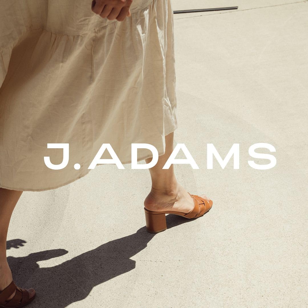 J. Adams Women's Chunky High Heel Sandals - Round Closed Toe with Ankle Strap for Comfort & Style | Perfect for Parties, Weddings & Night Out