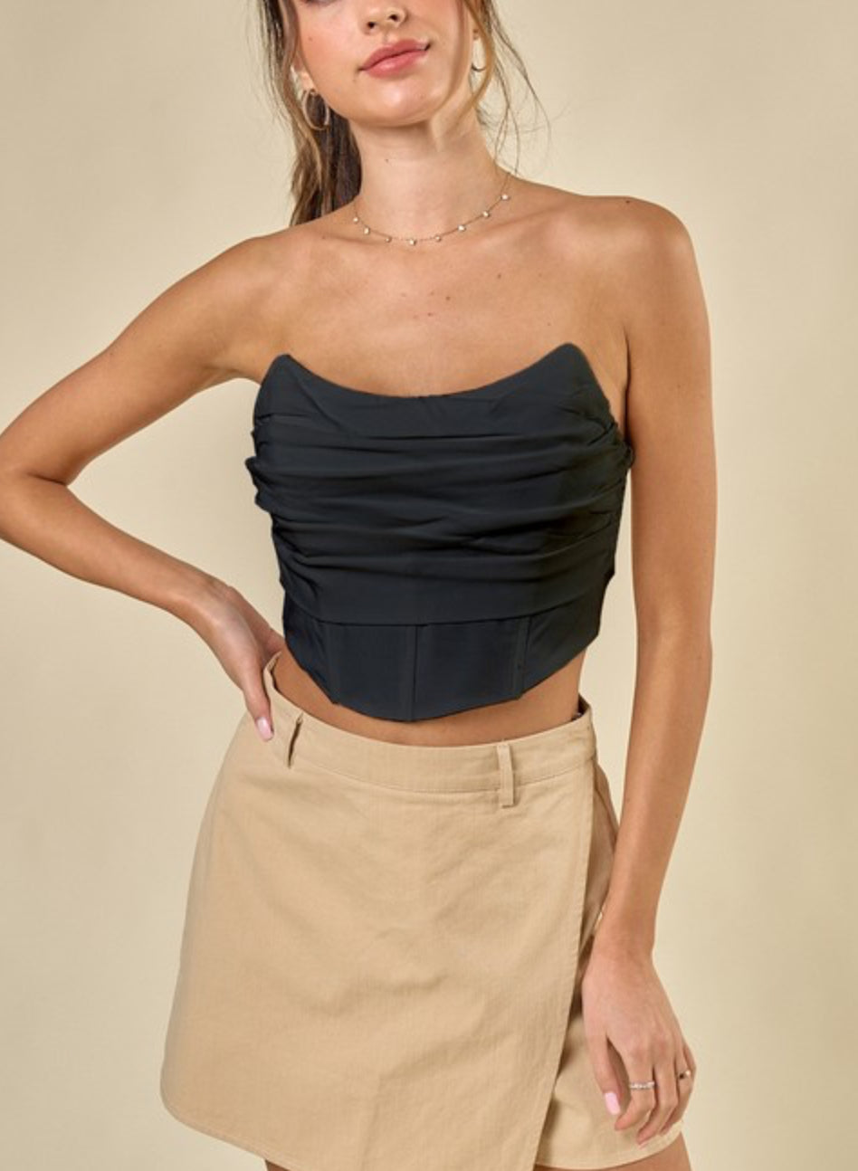Lola Bustier Top for Women - Sexy Lace Corset Bustier Crop Top - Perfect for Date Night, Clubwear, and Boudoir Photography