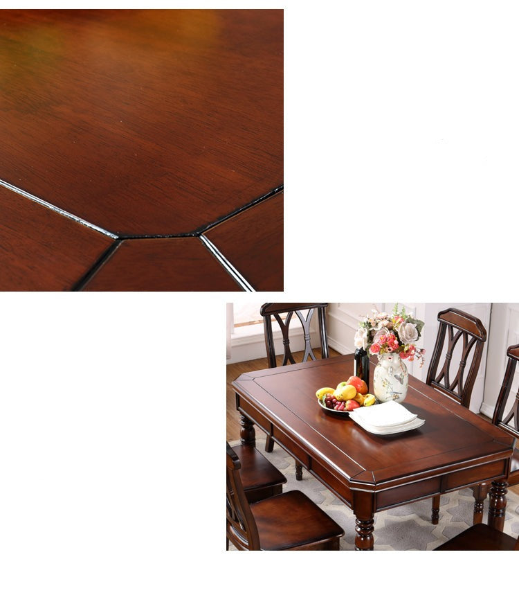 Blakely BOSTON HILTON American Italian Style Dining Table Set (4-6 Seater) - Perfect for Family Dinners & Entertaining Guests