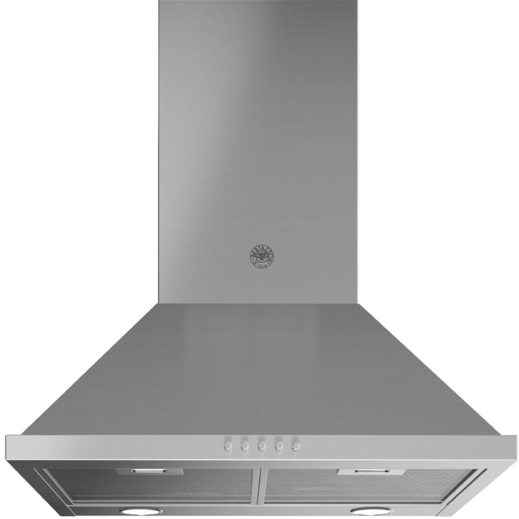 Bertazzoni 24 Inch Professional Series Wall Mount Range Hood KCH24XV - Premium Stainless Steel Kitchen Ventilation for Home Chefs & Cooking Enthusiasts