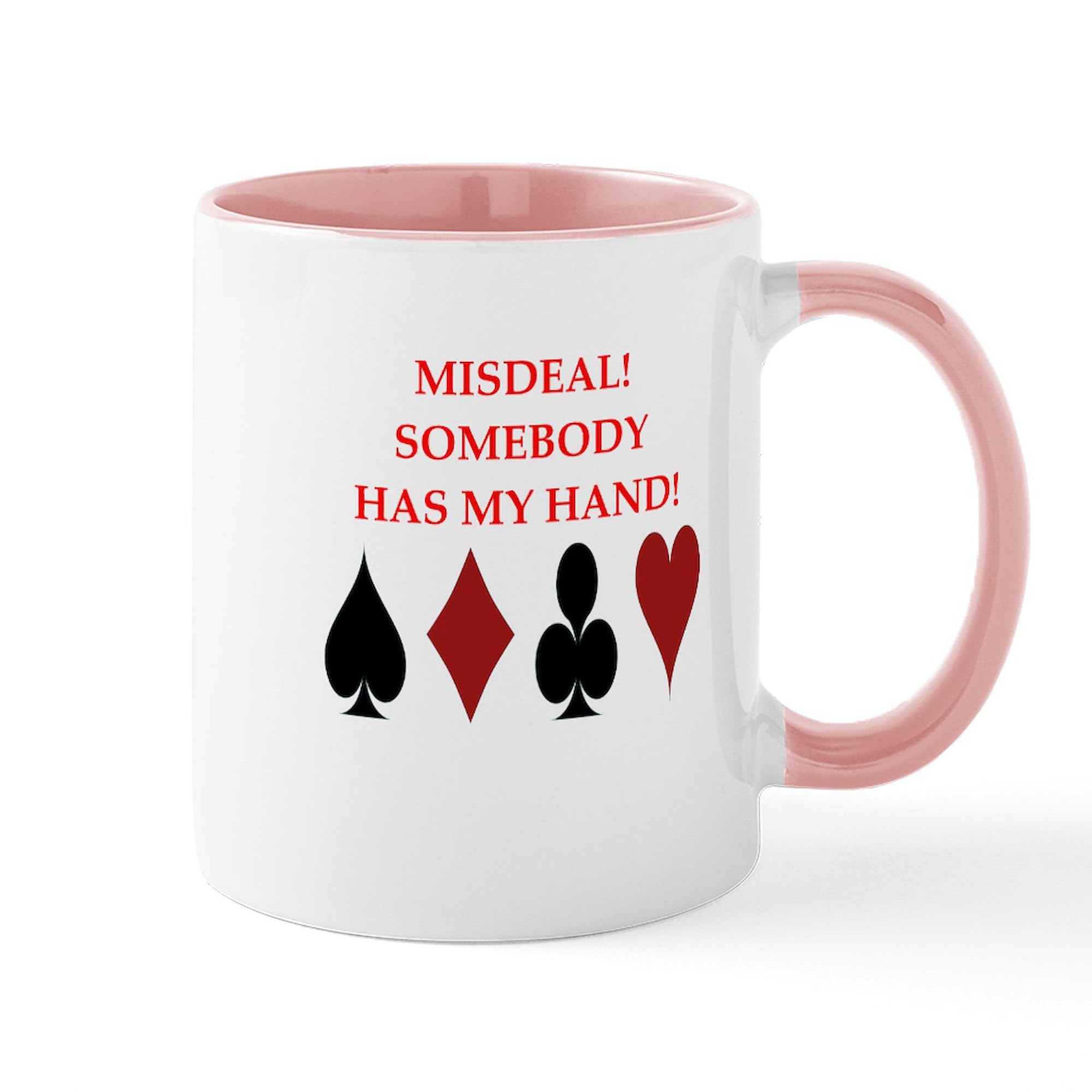 Card Player Design 11 oz (325 ml) Ceramic Coffee Mug - Perfect for Poker Nights, Gifts & Home Office Use