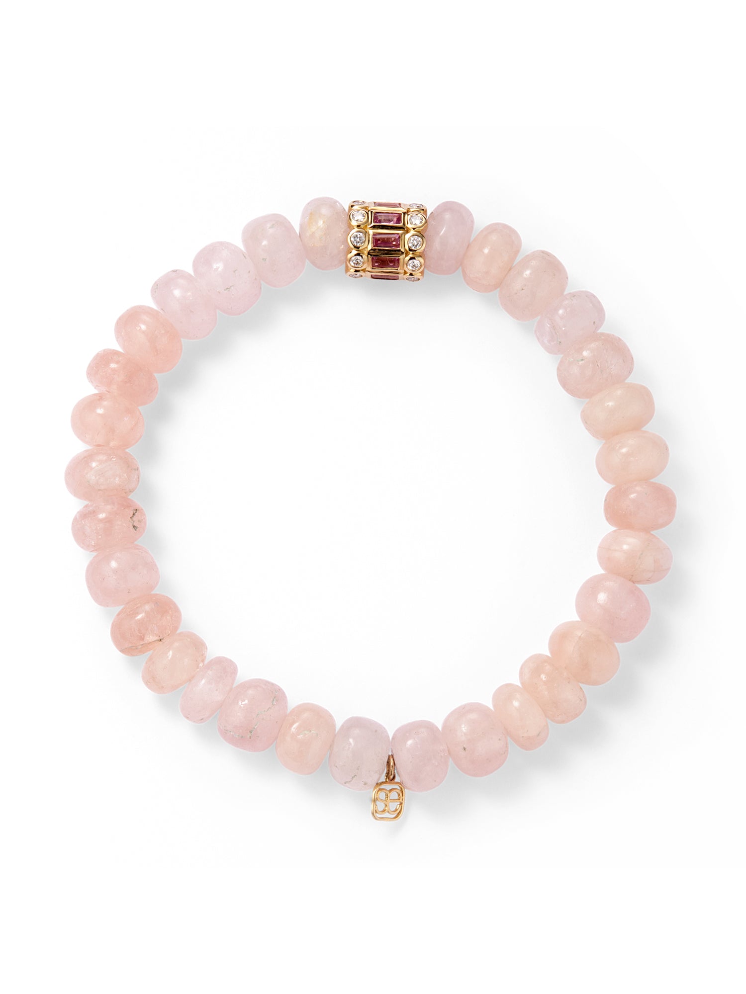 Morganite & Pink Sapphire Baguette Tennis Bracelet for Women - Elegant Stackable Jewelry Gift for Birthday, Anniversary & Special Occasions