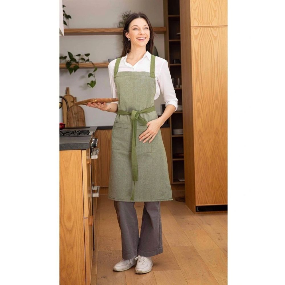 Ladelle Eco-Friendly Recycled Apron - Sustainable Kitchen Apron for Cooking, Baking & Grilling - Perfect for Chefs, Home Cooks & BBQ Enthusiasts