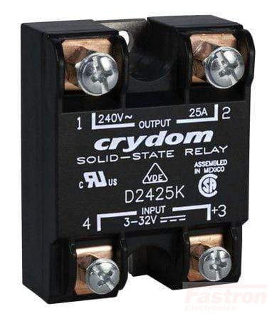 D1D40K Solid State Relay - 40A 100VDC Load, 3-32VDC Control, Gen 3 Retrofit Type for Industrial Automation & HVAC Systems