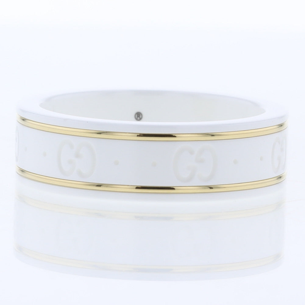 18K Gold GG Icon Ring for Women - Luxury Fashion Jewelry Gift for Birthday, Anniversary & Special Occasions