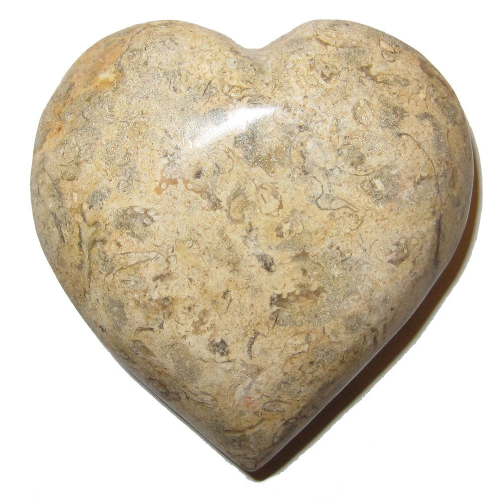 Fossil Heart Eternal Soulmate Love Crystal Healing Stone - Brown Gemstone for Chakra Balancing, Meditation & Spiritual Healing - Perfect for Gifts, Home Decor & Energy Work