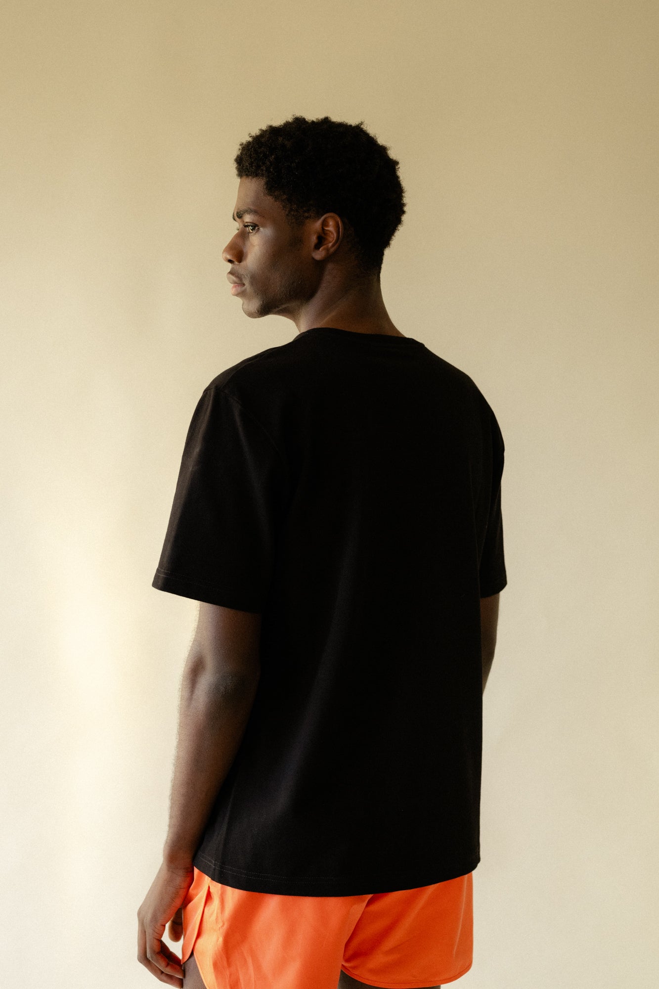 Eco-Friendly Men's Breathable Cotton T-Shirt - Plastic-Free, Black | Perfect for Gym, Running & Casual Wear