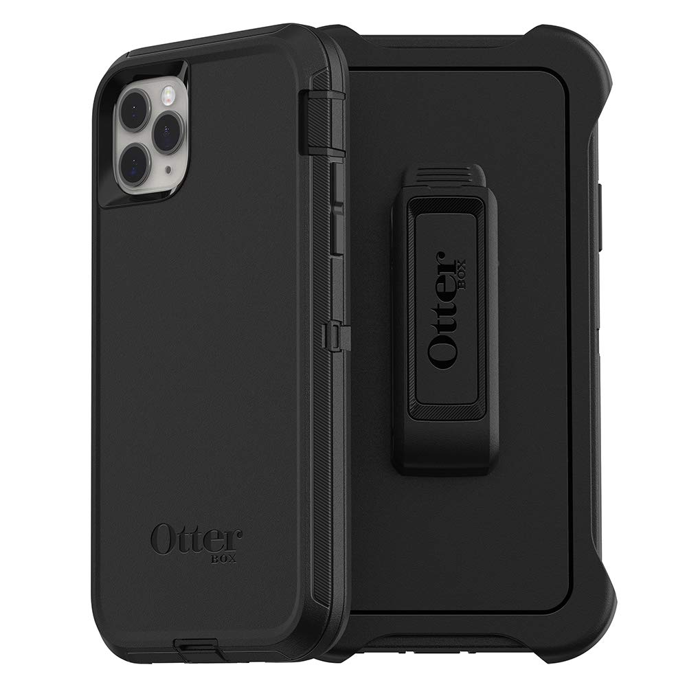 OtterBox DEFENDER SERIES Screenless Protective Case for iPhone 11 Pro Max - Black | Heavy Duty Shockproof Cover for Outdoor, Work & Everyday Use