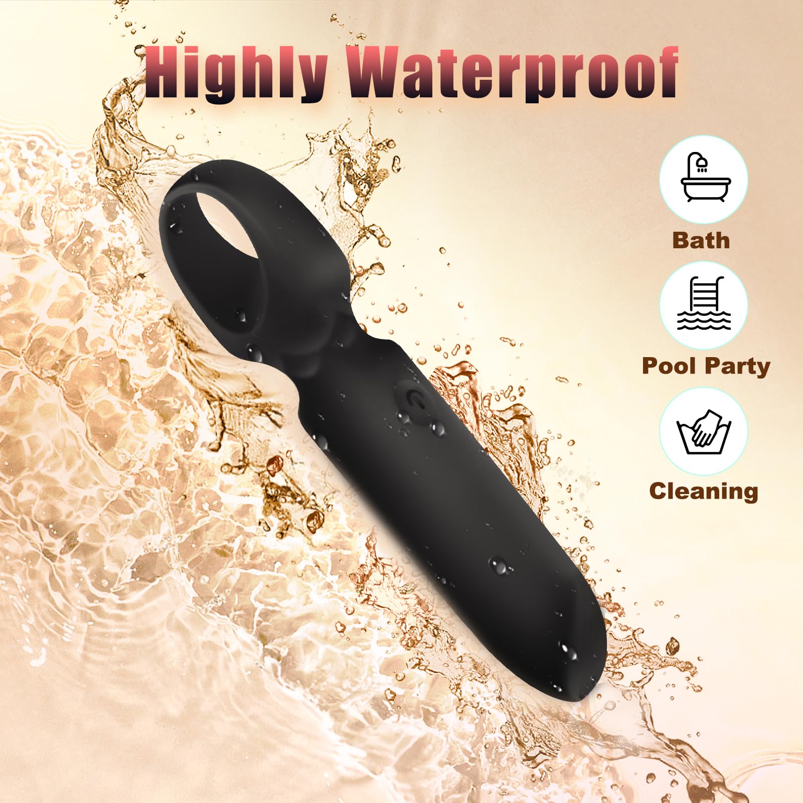 LUKIKI Bullet Vibrator for Women - 10 Powerful Vibration Modes, Lipstick Design Mini Vibrator for G Spot & Clitoral Stimulation, Discreet & Portable Travel Sex Toy | Perfect for Solo Play, Couples Fun & Sensual Massage