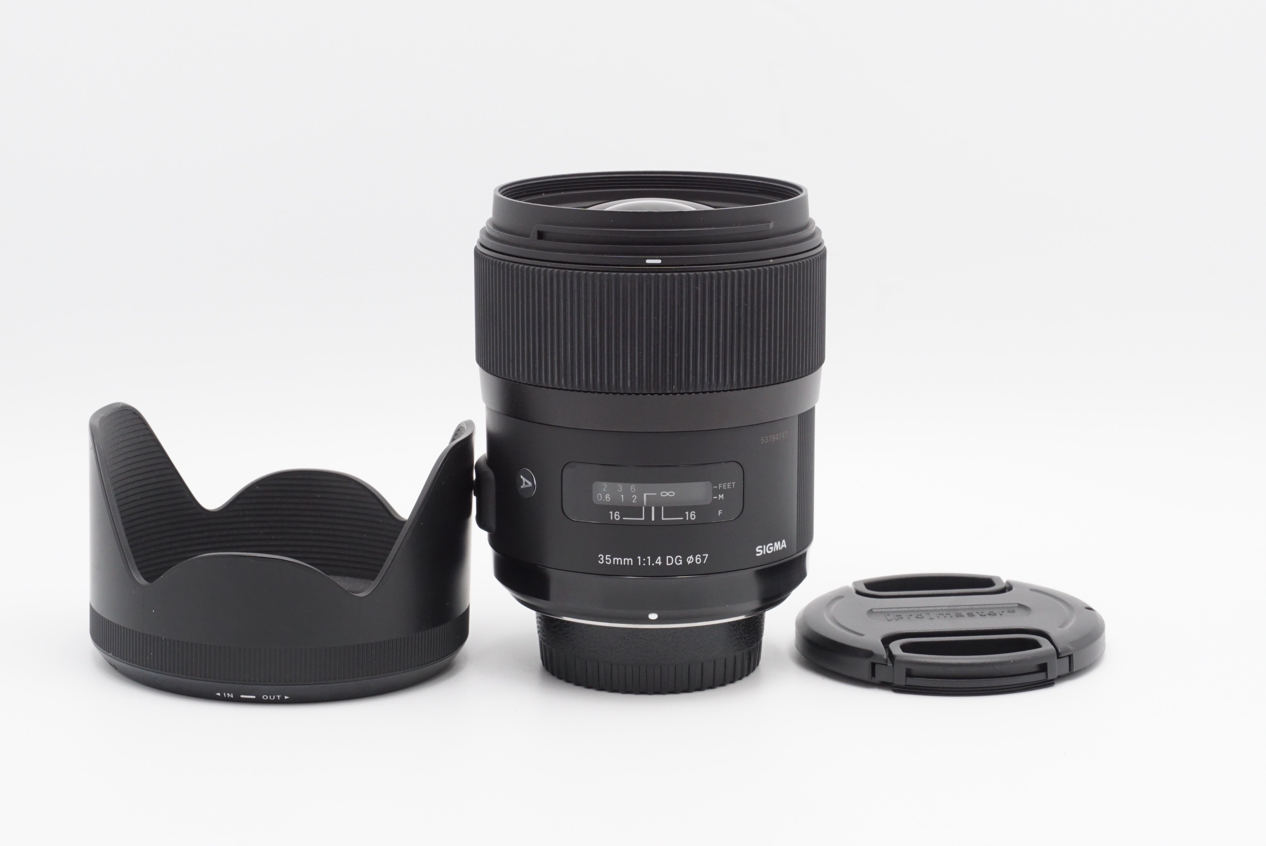 Used Sigma 35mm f/1.4 DG HSM Art Lens for Nikon F Mount - Fast Aperture Prime Lens for Portraits, Low Light & Street Photography (Model #53794747CM) | Perfect for Wedding, Travel & Night Photography