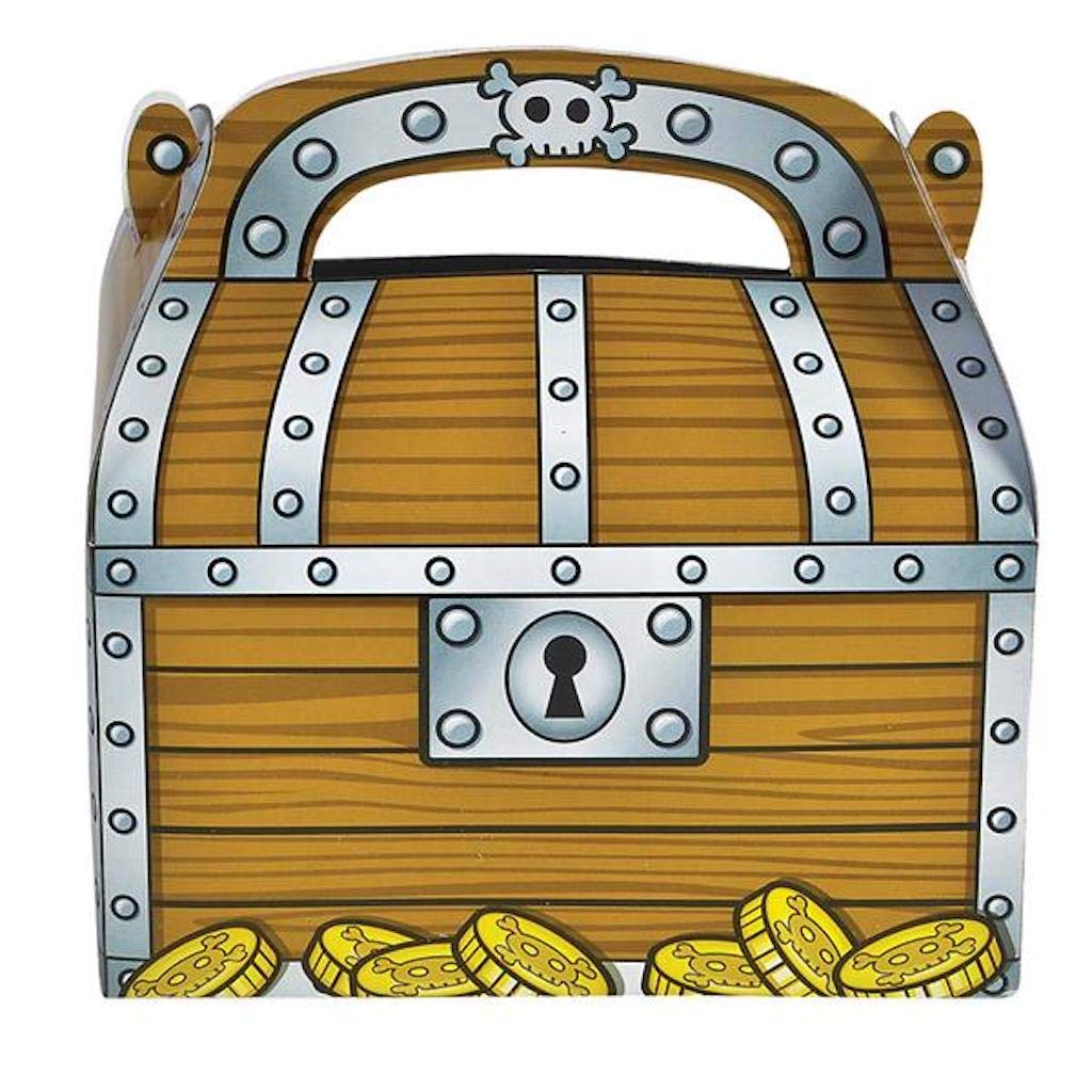Rhode Island Novelty Treasure Chest Treat Boxes - Perfect for Party Favors, Halloween Treats & Gift Packaging