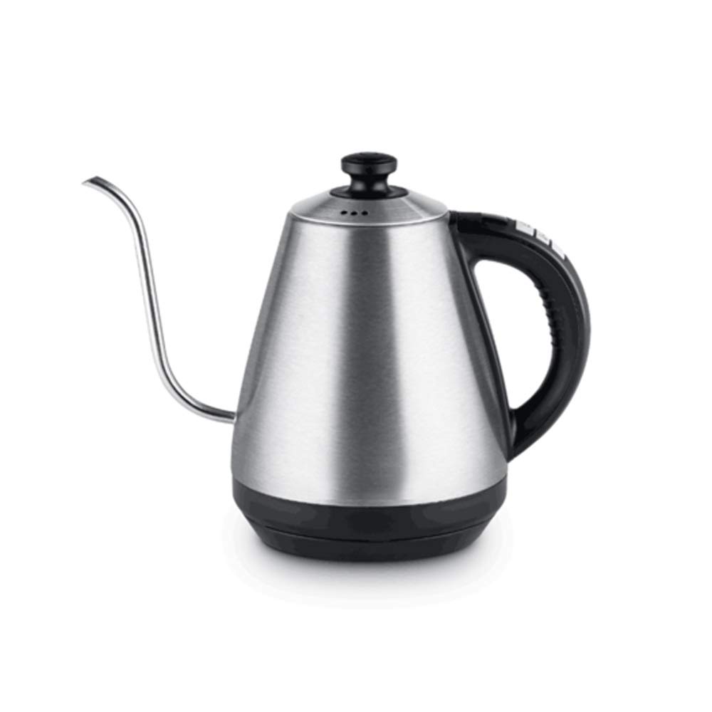 Premium 1L Gooseneck Electric Kettle - Adjustable Temperature Control, Stainless Steel, Insulated for Perfect Coffee & Tea Brewing - Ideal for Pour Over, French Press, and Home Barista Use