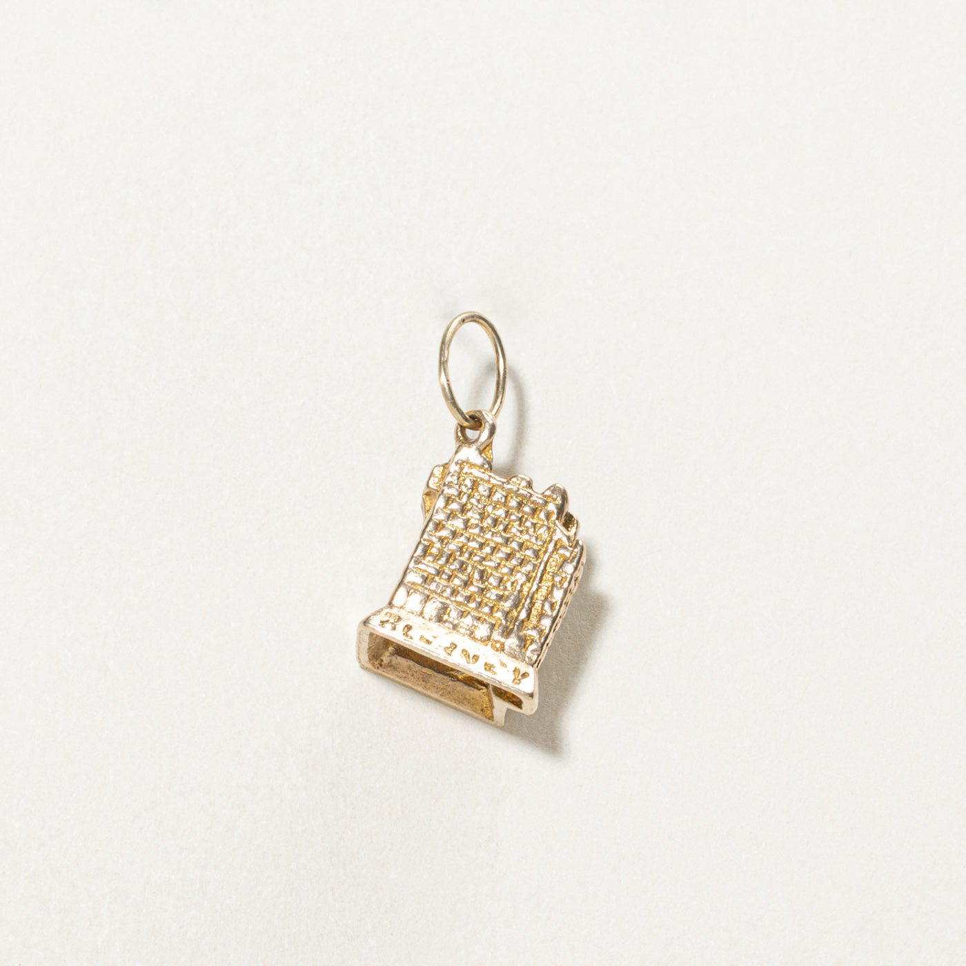 1965 Dublin 9K Yellow Gold Blarney Castle Charm Pendant - Vintage Irish Jewelry for Necklace, Bracelet & Gift Giving - Perfect for St. Patrick's Day & Irish Heritage Celebrations